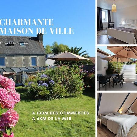 Charmante Maison De Ville A 6 Km De La Mer Lanmeur Esterno foto